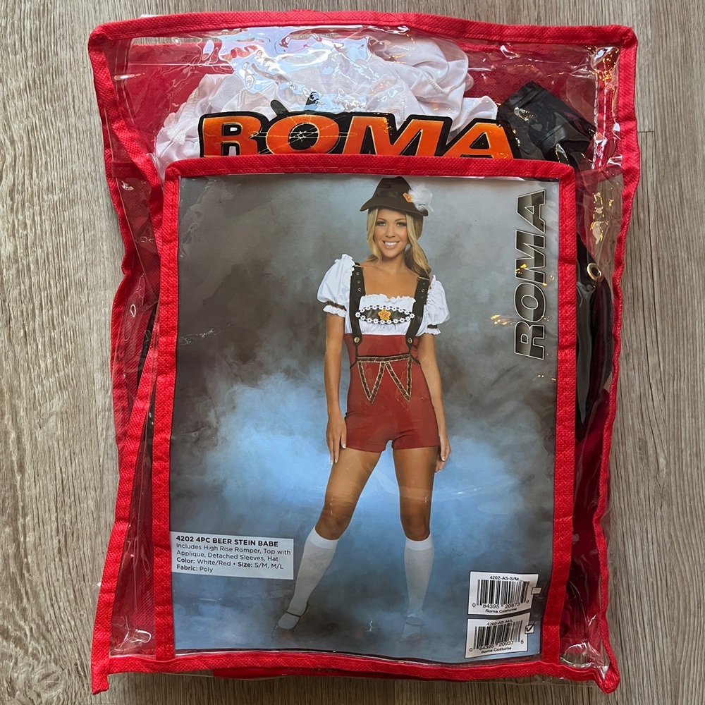 New Never Worn Roma Costumr Beer Stein Babe M/L